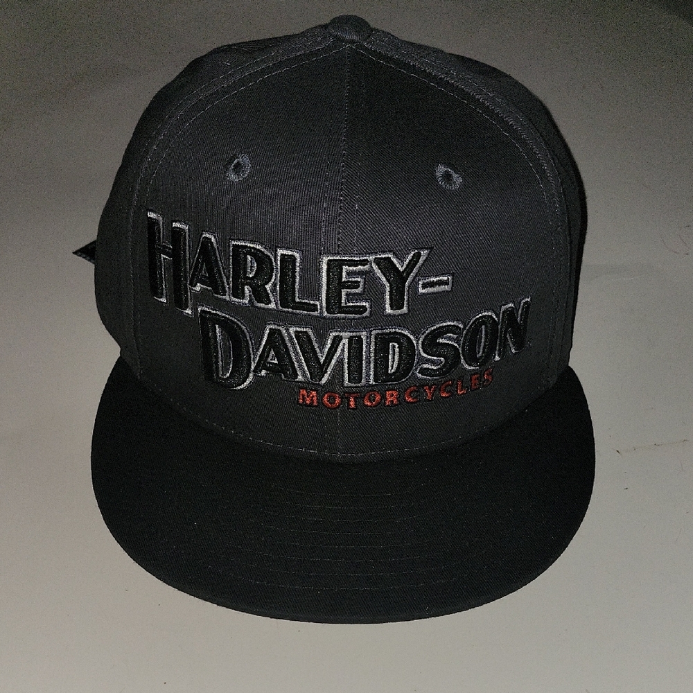 HARLEY DAVIDSON NEW ERA CAP SZ XL 71/2  LIKE NEW CONDITION